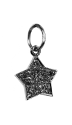Star of My Life Charm in silver